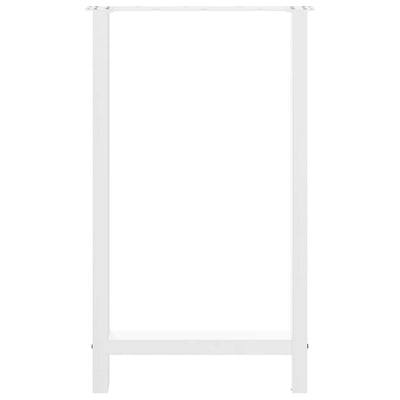 Baaripöydän jalat 2 kpl valkoiset 60x(100-101) cm teräs