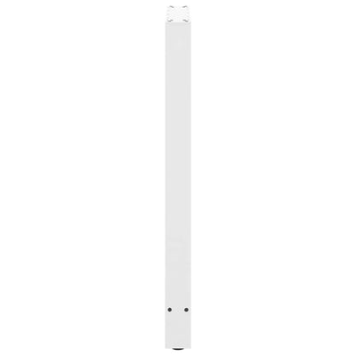 Baaripöydän jalat 2 kpl valkoiset 60x(100-101) cm teräs