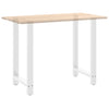Baaripöydän jalat 2 kpl valkoiset 60x(100-101) cm teräs