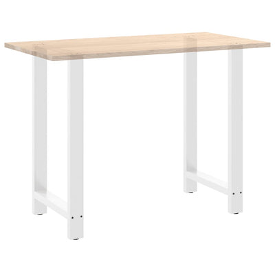 Baaripöydän jalat 2 kpl valkoiset 60x(100-101) cm teräs
