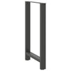 Baaripöydän jalat antrasiitti 2 kpl 60x(100-101) cm teräs