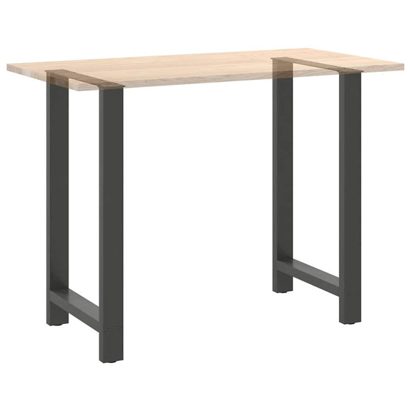 Baaripöydän jalat antrasiitti 2 kpl 60x(100-101) cm teräs