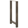Baaripöydän jalat, luonnonvärinen teräs, 2 kpl, 60 x (100-101) cm, teräs