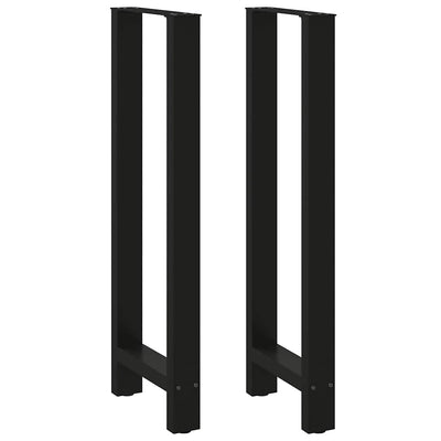 Baaripöydän jalat 2 kpl musta 40x(110-111) cm teräs