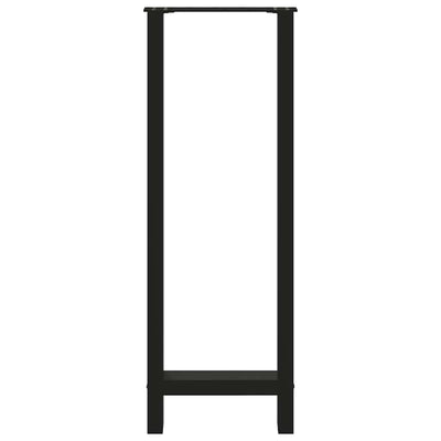 Baaripöydän jalat 2 kpl musta 40x(110-111) cm teräs
