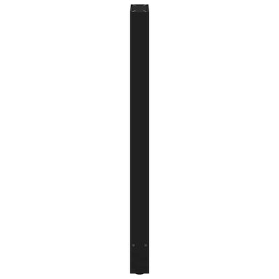 Baaripöydän jalat 2 kpl musta 40x(110-111) cm teräs