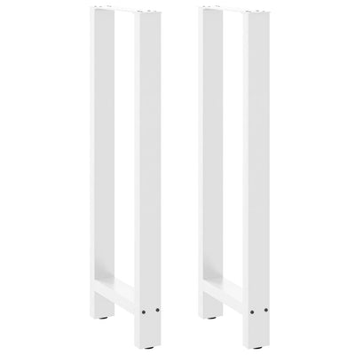 Baaripöydän jalat 2 kpl valkoiset 40x(110-111) cm teräs