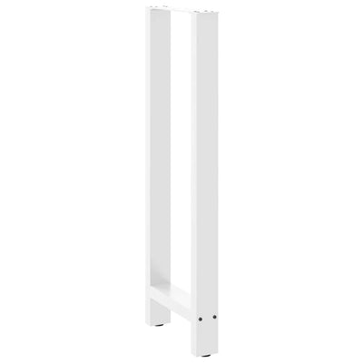 Baaripöydän jalat 2 kpl valkoiset 40x(110-111) cm teräs