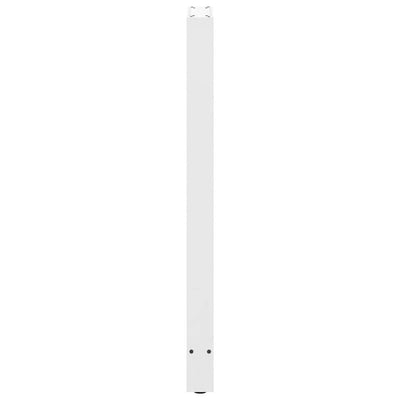 Baaripöydän jalat 2 kpl valkoiset 40x(110-111) cm teräs
