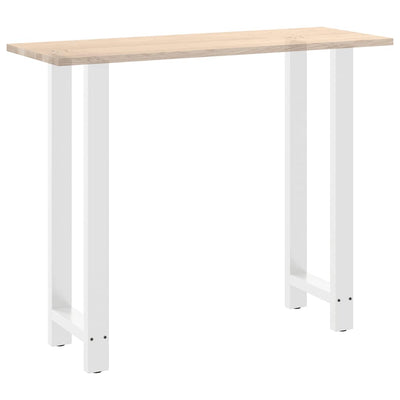 Baaripöydän jalat 2 kpl valkoiset 40x(110-111) cm teräs