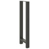 Baaripöydän jalat antrasiitti 2 kpl 40x(110-111) cm teräs