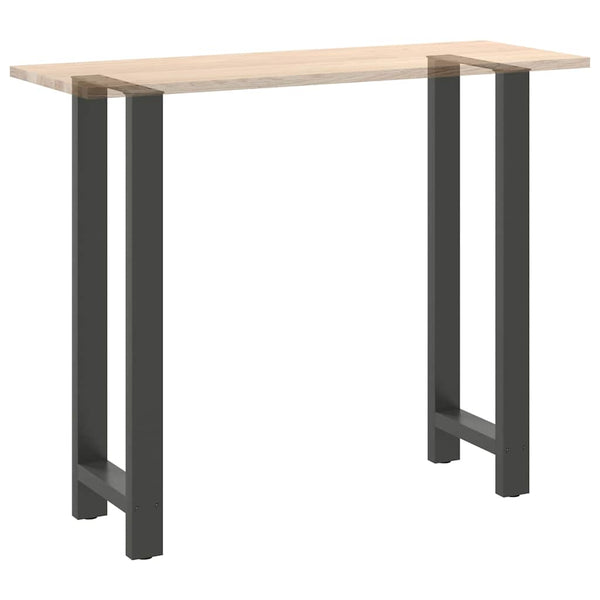 Baaripöydän jalat antrasiitti 2 kpl 40x(110-111) cm teräs