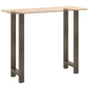 Baaripöydän jalat, luonnonvärinen teräs, 2 kpl, 40 x (110-111) cm, teräs
