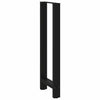 Baaripöydän jalat mustat 2 kpl 50x(110-111) cm teräs