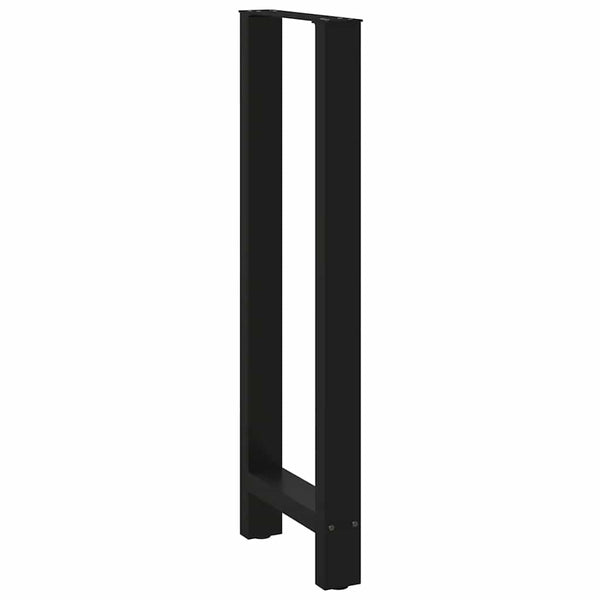 Baaripöydän jalat mustat 2 kpl 50x(110-111) cm teräs