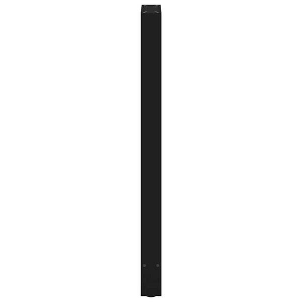 Baaripöydän jalat mustat 2 kpl 50x(110-111) cm teräs