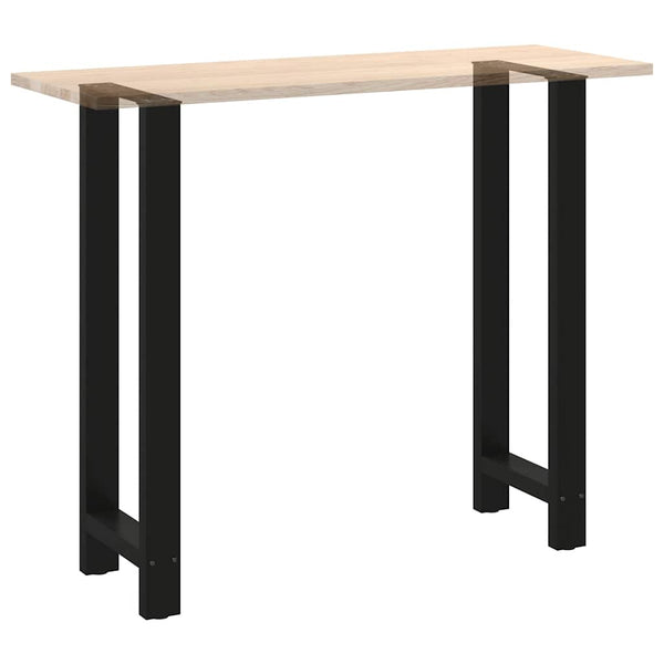 Baaripöydän jalat mustat 2 kpl 50x(110-111) cm teräs