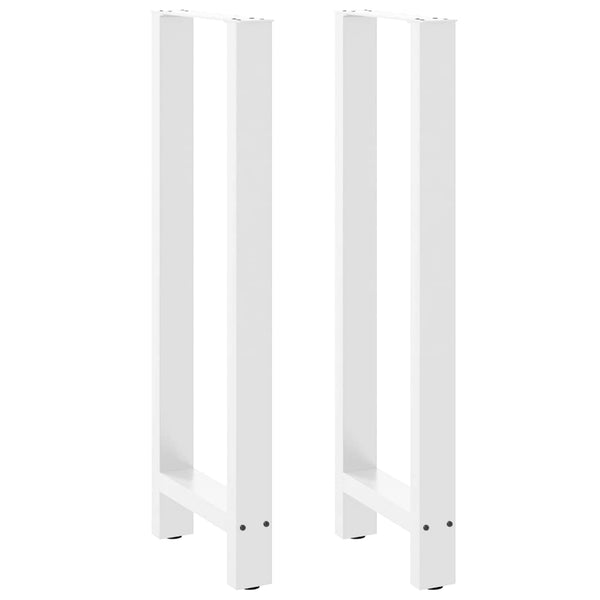 Baaripöydän jalat valkoinen 2 kpl 50x(110-111) cm teräs
