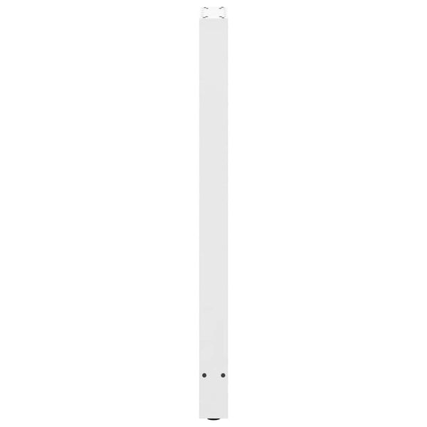 Baaripöydän jalat valkoinen 2 kpl 50x(110-111) cm teräs
