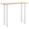 Baaripöydän jalat valkoinen 2 kpl 50x(110-111) cm teräs