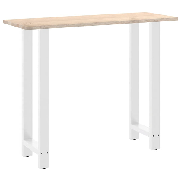 Baaripöydän jalat valkoinen 2 kpl 50x(110-111) cm teräs