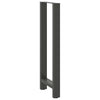Baaripöydän jalat antrasiitti 2 kpl 50x(110-111) cm teräs