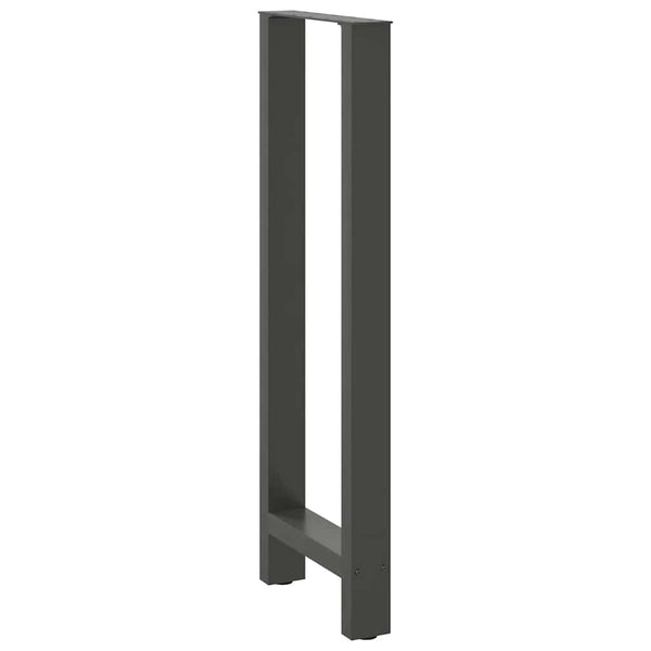 Baaripöydän jalat antrasiitti 2 kpl 50x(110-111) cm teräs