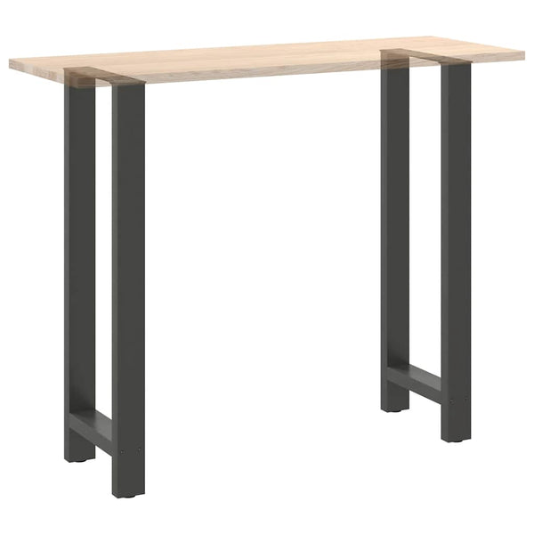 Baaripöydän jalat antrasiitti 2 kpl 50x(110-111) cm teräs