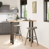 Baaripöydän jalat, luonnonvärinen teräs, 2 kpl, 50 x (110-111) cm, teräs