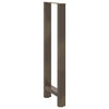 Baaripöydän jalat, luonnonvärinen teräs, 2 kpl, 50 x (110-111) cm, teräs