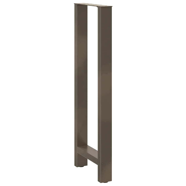 Baaripöydän jalat, luonnonvärinen teräs, 2 kpl, 50 x (110-111) cm, teräs