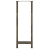 Baaripöydän jalat, luonnonvärinen teräs, 2 kpl, 50 x (110-111) cm, teräs