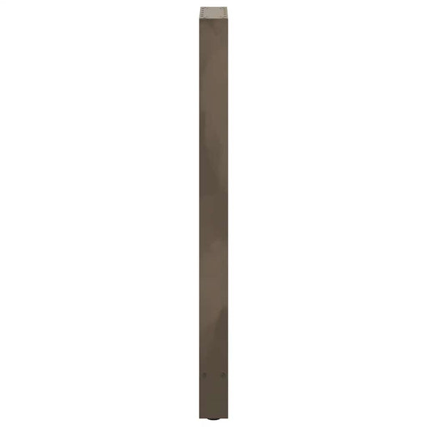 Baaripöydän jalat, luonnonvärinen teräs, 2 kpl, 50 x (110-111) cm, teräs