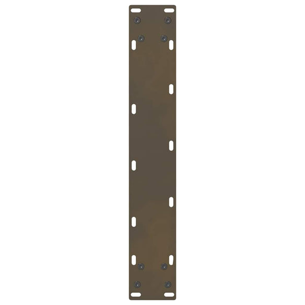 Baaripöydän jalat, luonnonvärinen teräs, 2 kpl, 50 x (110-111) cm, teräs