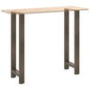 Baaripöydän jalat, luonnonvärinen teräs, 2 kpl, 50 x (110-111) cm, teräs