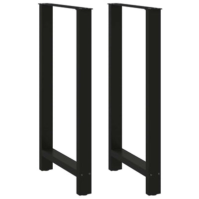 Baaripöydän jalat 2 kpl musta 60x(110-111) cm teräs