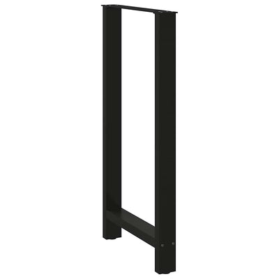 Baaripöydän jalat 2 kpl musta 60x(110-111) cm teräs