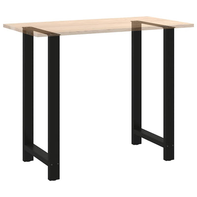 Baaripöydän jalat 2 kpl musta 60x(110-111) cm teräs