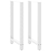 Baaripöydän jalat 2 kpl valkoiset 60x(110-111) cm teräs
