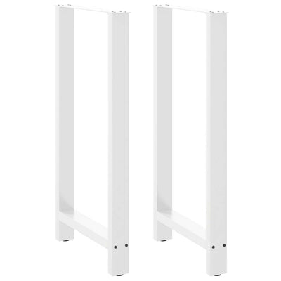 Baaripöydän jalat 2 kpl valkoiset 60x(110-111) cm teräs