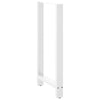 Baaripöydän jalat 2 kpl valkoiset 60x(110-111) cm teräs