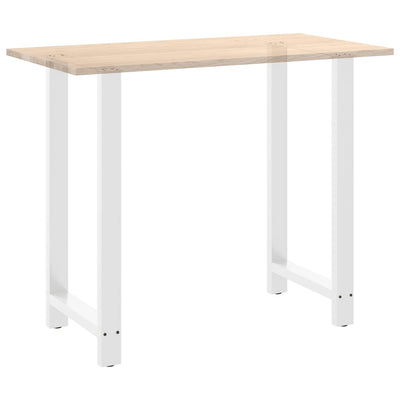 Baaripöydän jalat 2 kpl valkoiset 60x(110-111) cm teräs