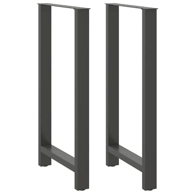 Baaripöydän jalat 2 kpl antrasiitti 60x(110-111) cm teräs