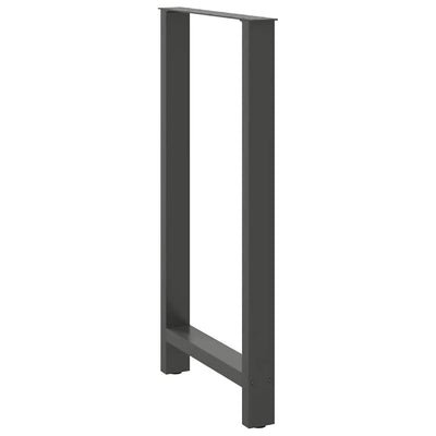 Baaripöydän jalat 2 kpl antrasiitti 60x(110-111) cm teräs