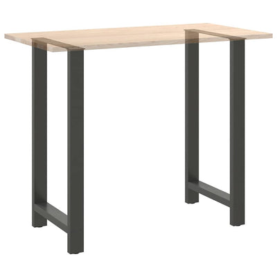 Baaripöydän jalat 2 kpl antrasiitti 60x(110-111) cm teräs