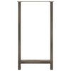Baaripöydän jalat, luonnonvärinen teräs, 2 kpl, 60 x (110-111) cm, teräs