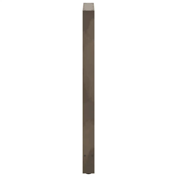 Baaripöydän jalat, luonnonvärinen teräs, 2 kpl, 60 x (110-111) cm, teräs