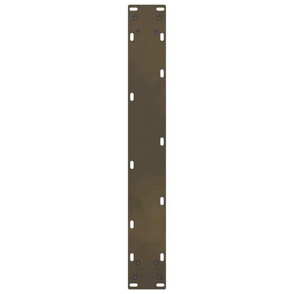 Baaripöydän jalat, luonnonvärinen teräs, 2 kpl, 60 x (110-111) cm, teräs