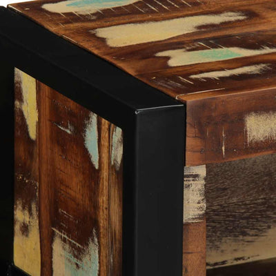 TV Kaappi Monivärinen 80x30x25 cm Massiivipuu kierrätetty