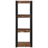 Monivärinen seinähylly Zaneta 35x35x100cm (massiivipuu kierrätetty)